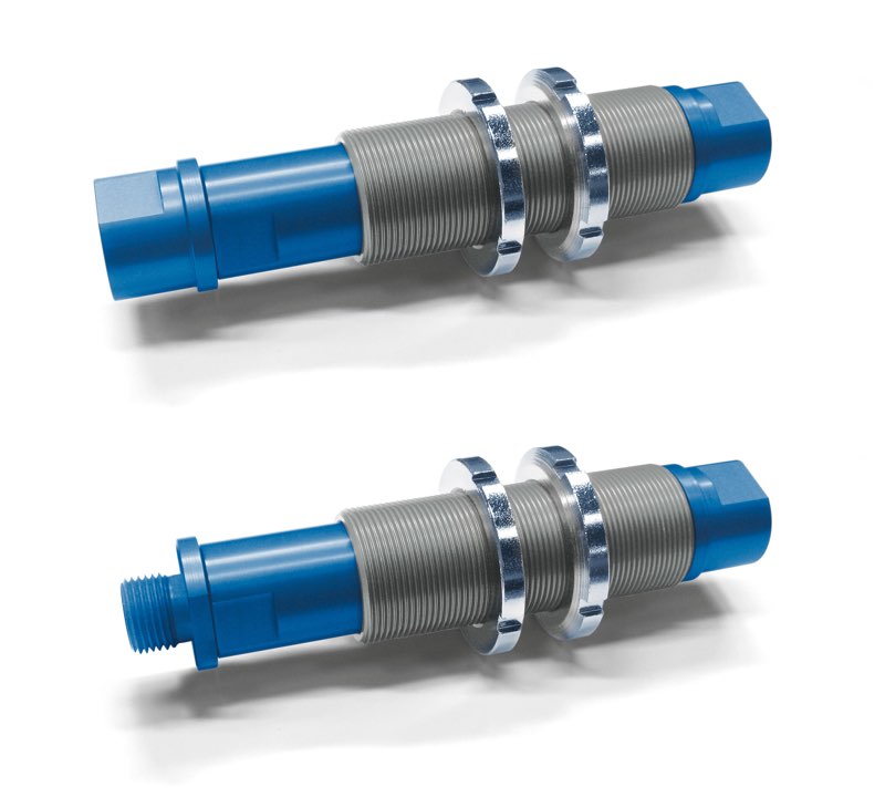 Portaventose antirotativi con molla incassata e attacco femmina o maschio