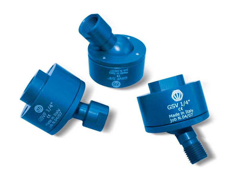 Giunti a snodo posizionabili con connessione vuoto assiale